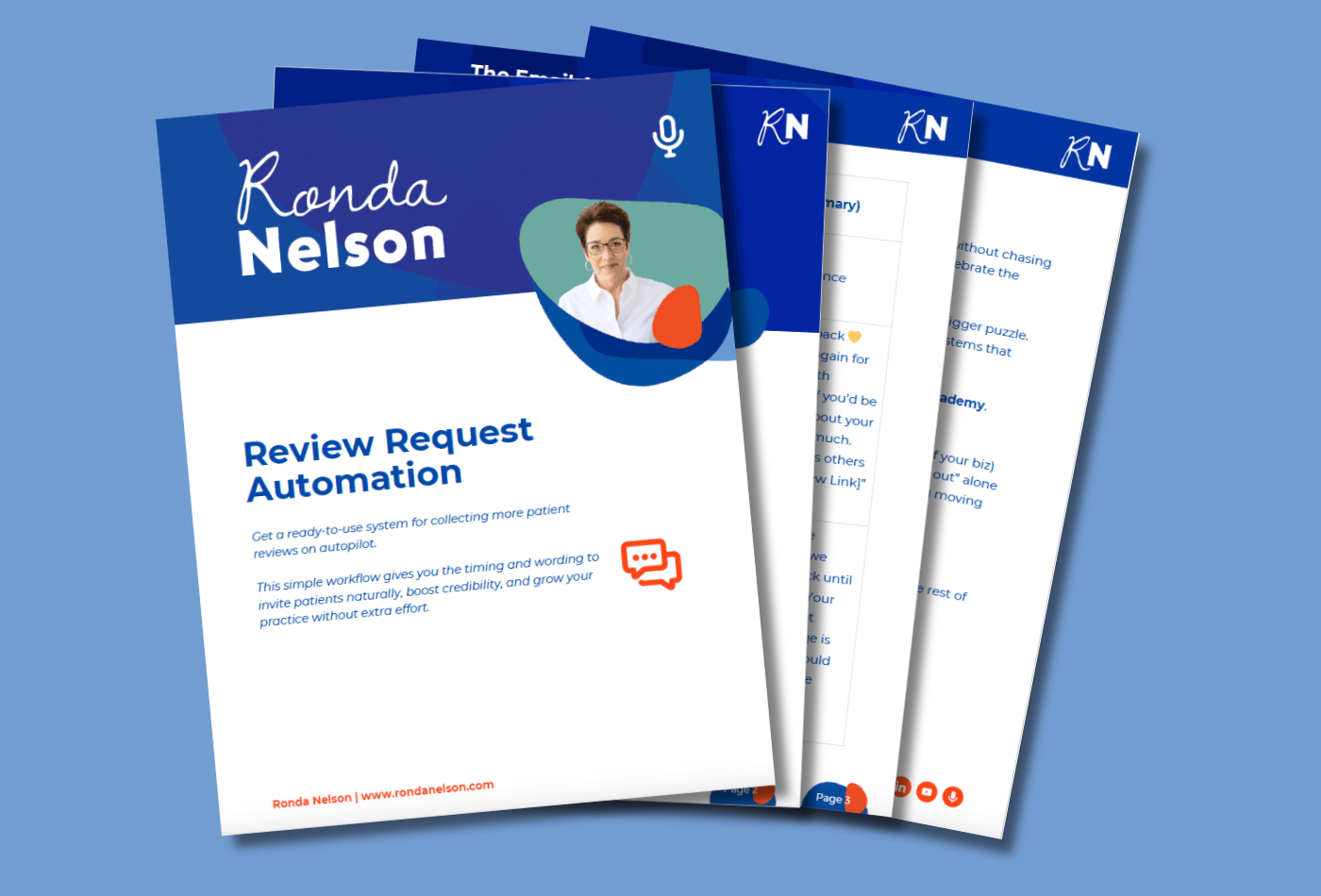 Podcast Landing Page Image Review Request Automation