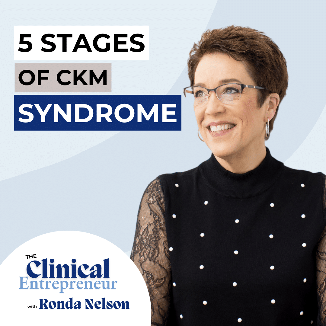 A functional medicine practitioner comparing a patient's cardiovascular, kidney, and metabolic lab results side by side to identify CKM syndrome staging.